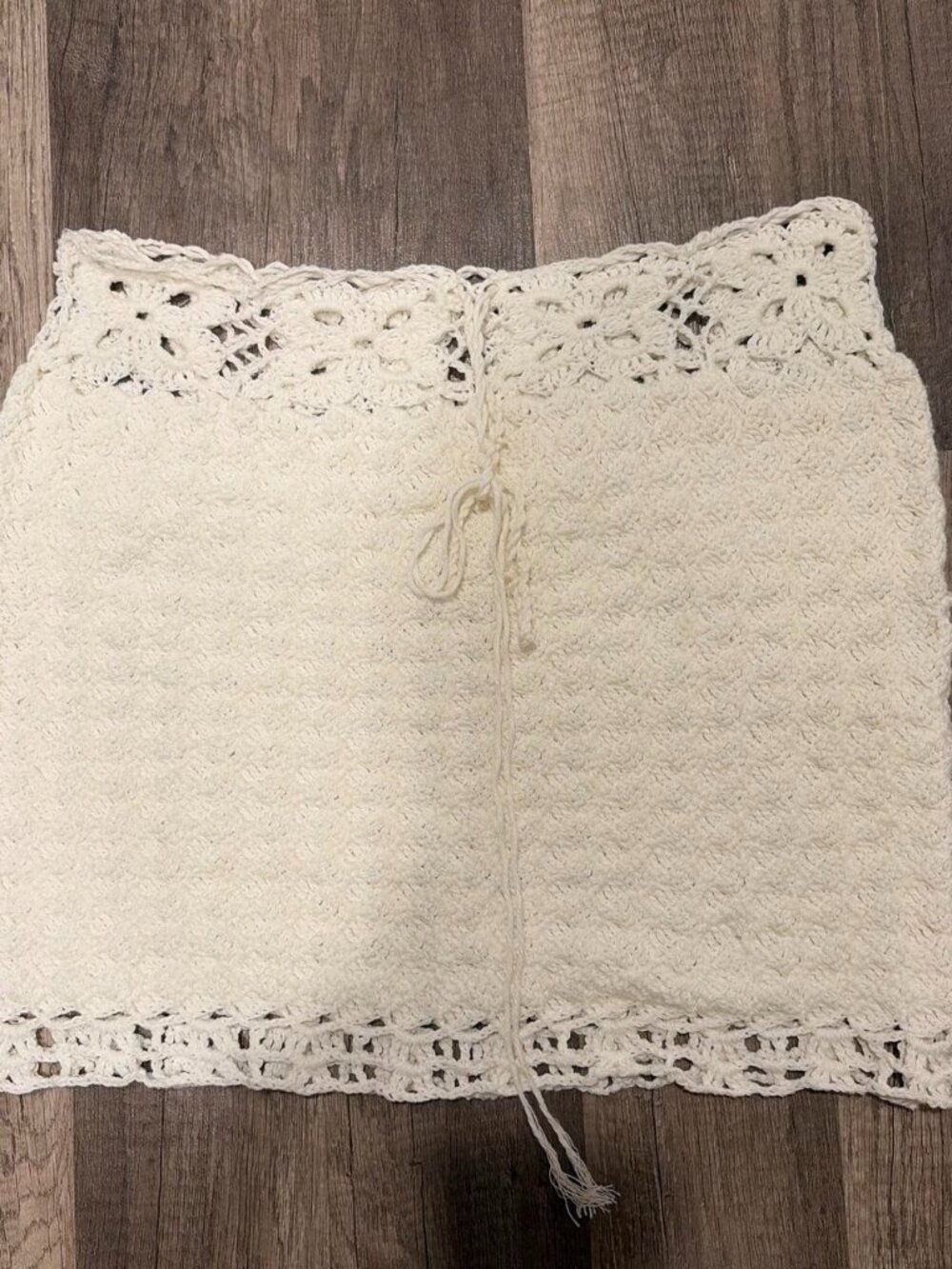 Vintage Y2K Crochet Mini Skirt
